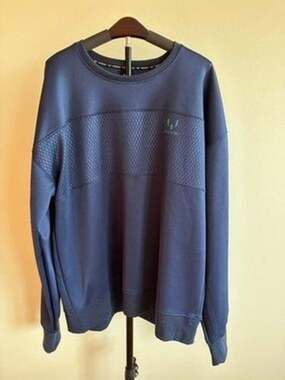 Messi Soccer Sweatshirt Collection Mens XL Blue Crew Neck Long Sleeve